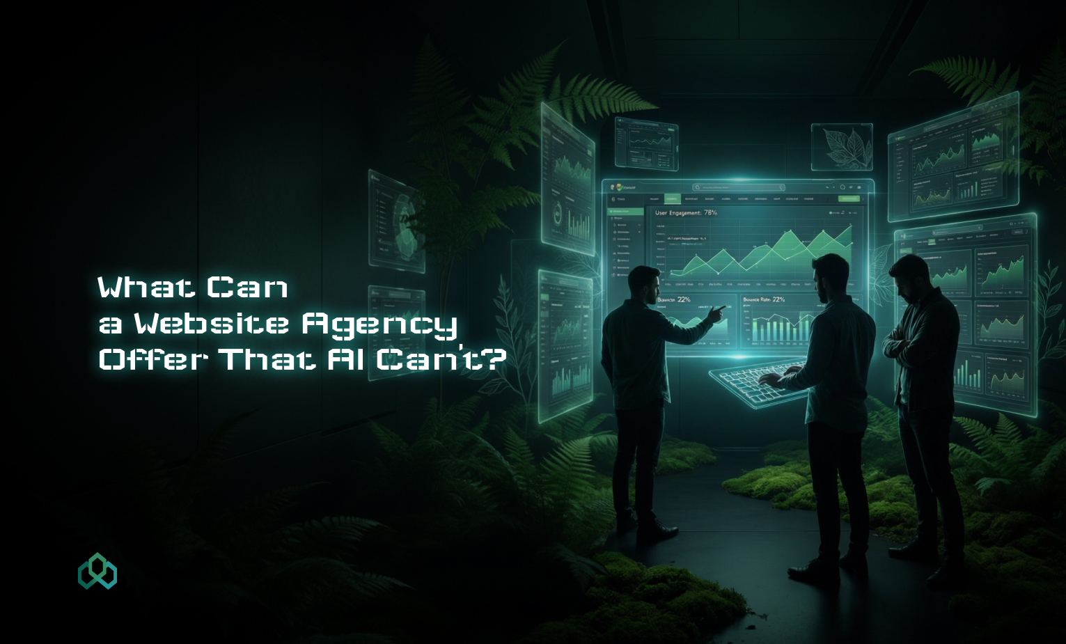 Blog Cover image: What can a website agency offer me that AI can't?